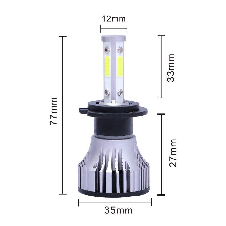 2 PCS X15 H7 DC 9-32V 26W 6500K 8000LM IP68 Car LED Headlight Lamps / Fog Light