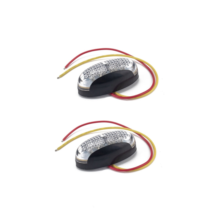 2 PCS Trailer / Truck F-type Long Strip 24LEDs Tail Light with License Plate Light Set