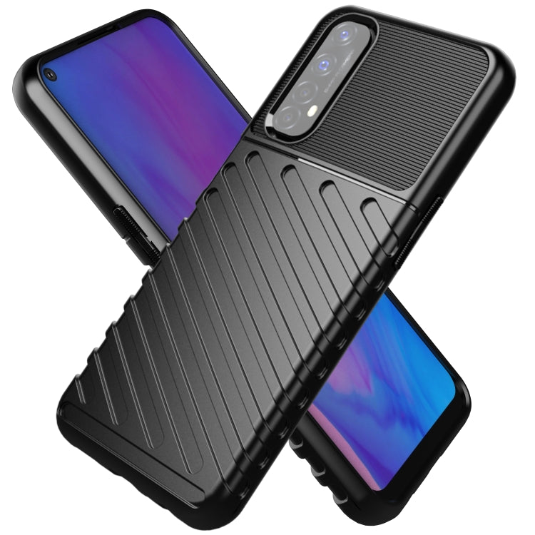 For OPPO Realme 7 Thunderbolt Shockproof TPU Protective Soft Case(Blue)