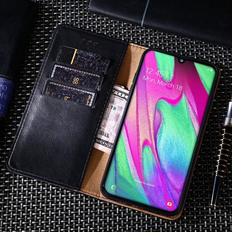 For Samsung Galaxy A70s Non-Magnetic Retro Texture Horizontal Flip Leather Case with Holder & Card Slots & Wallet