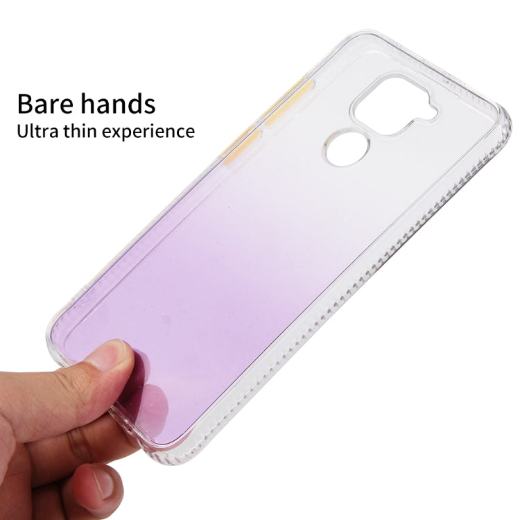 For Xiaomi Redmi Note 9 Gradient Shockproof TPU + Acrylic Protective Case with Detachable Buttons