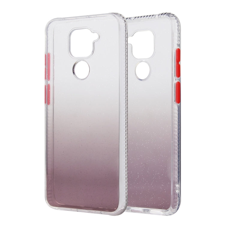 For Xiaomi Redmi Note 9 Gradient Shockproof TPU + Acrylic Protective Case with Detachable Buttons