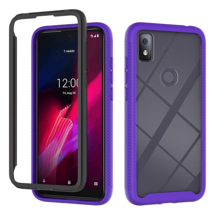 For T-Mobile REVVL 4 Starry Sky Solid Color Series Shockproof PC + TPU Protective Case