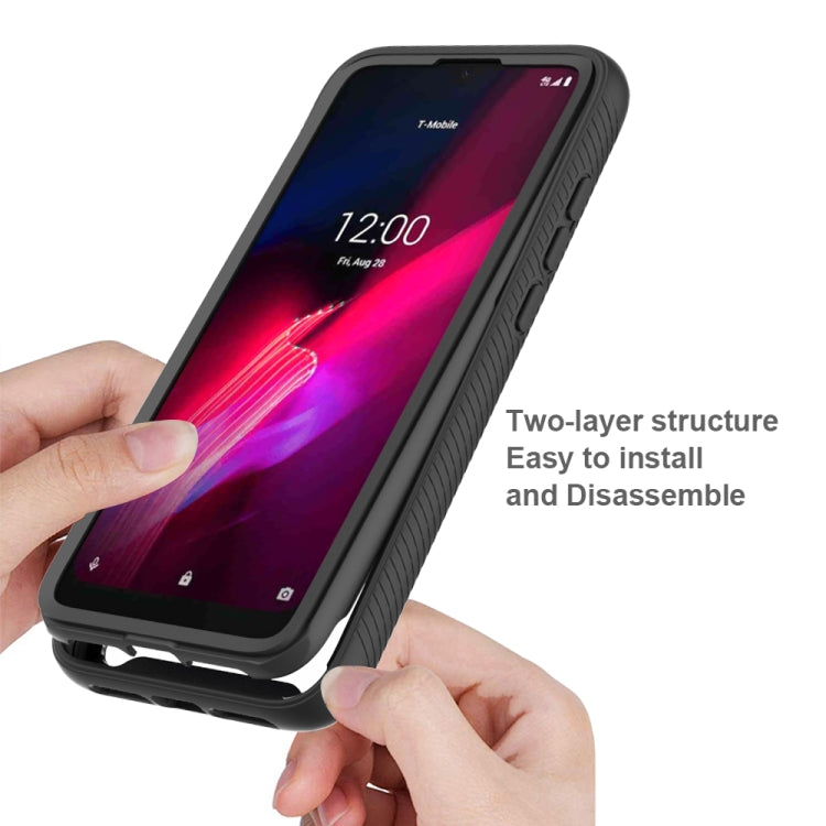For T-Mobile REVVL 4 Starry Sky Solid Color Series Shockproof PC + TPU Protective Case