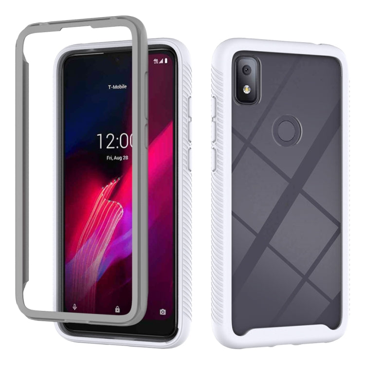 For T-Mobile REVVL 4 Starry Sky Solid Color Series Shockproof PC + TPU Protective Case