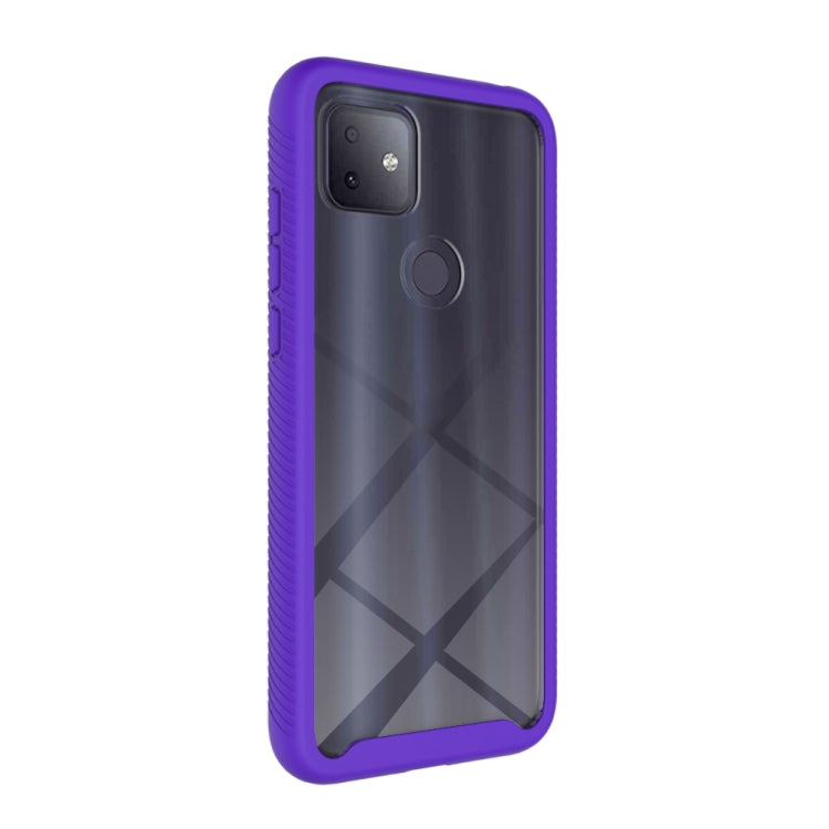 For T-Mobile REVVL 4+ Starry Sky Solid Color Series Shockproof PC + TPU Protective Case