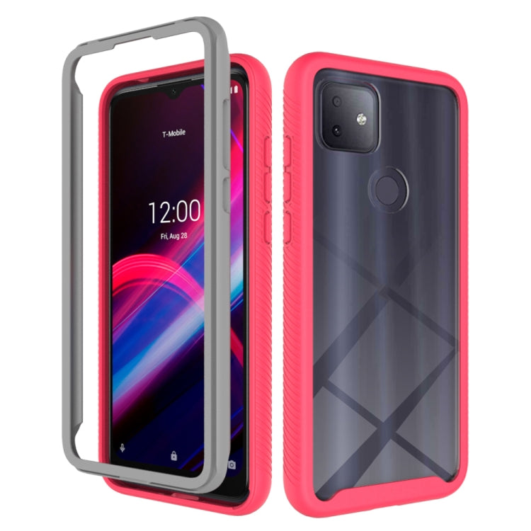 For T-Mobile REVVL 4+ Starry Sky Solid Color Series Shockproof PC + TPU Protective Case