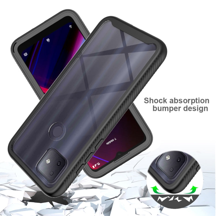 For T-Mobile REVVL 4+ Starry Sky Solid Color Series Shockproof PC + TPU Protective Case