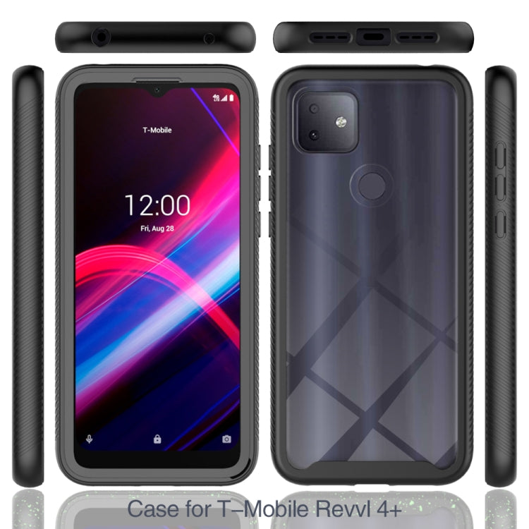 For T-Mobile REVVL 4+ Starry Sky Solid Color Series Shockproof PC + TPU Protective Case