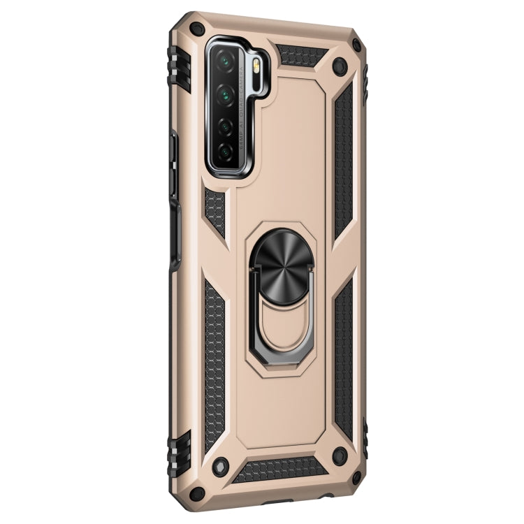 For Huawei P40 Lite 5G Shockproof TPU + PC Protective Case with 360 Degree Rotating Holder