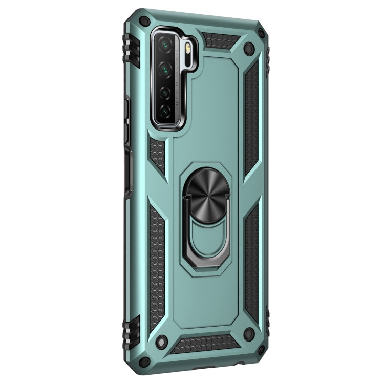 For Huawei P40 Lite 5G Shockproof TPU + PC Protective Case with 360 Degree Rotating Holder