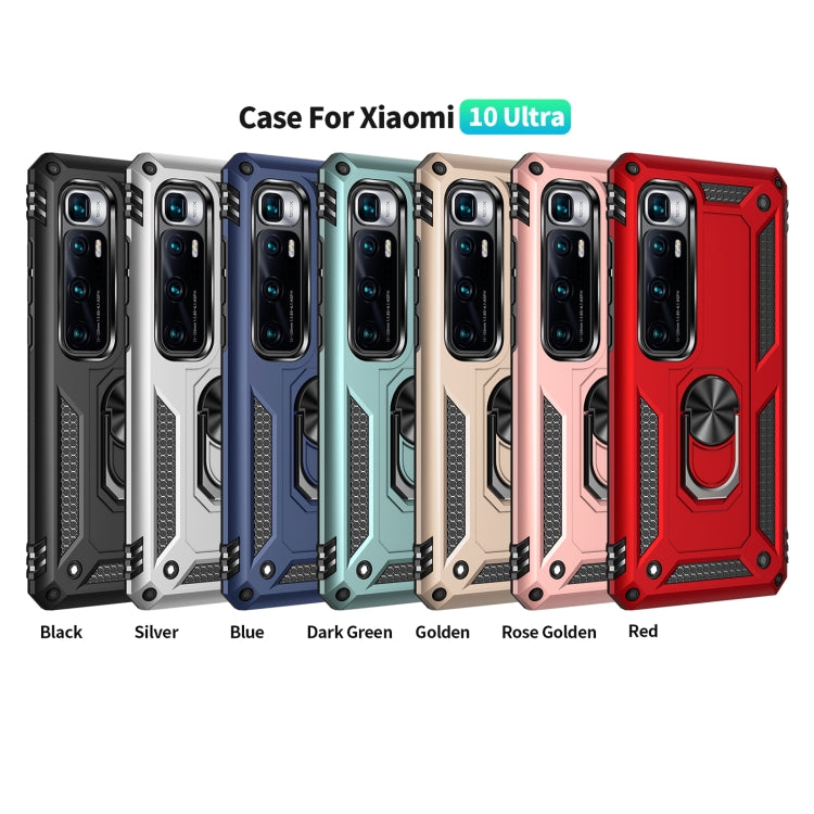 For Xiaomi Mi 10 Ultra Shockproof TPU + PC Protective Case with 360 Degree Rotating Holder
