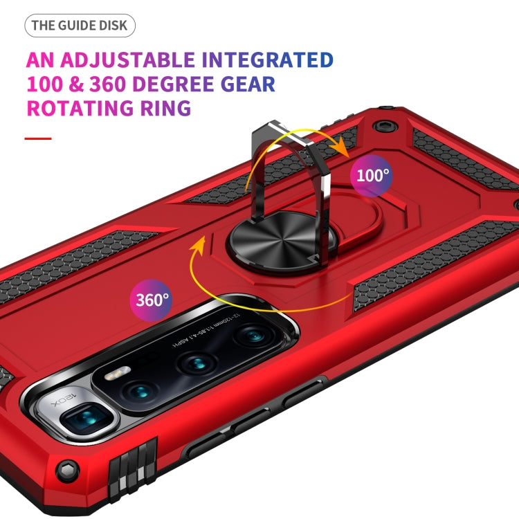 For Xiaomi Mi 10 Ultra Shockproof TPU + PC Protective Case with 360 Degree Rotating Holder