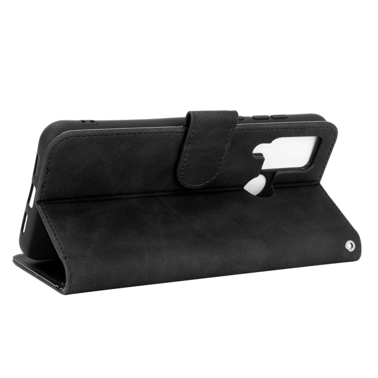 For DOOGEE N20 Pro Solid Color Skin Feel Magnetic Buckle Horizontal Flip Calf Texture PU Leather Case with Holder & Card Slots & Wallet