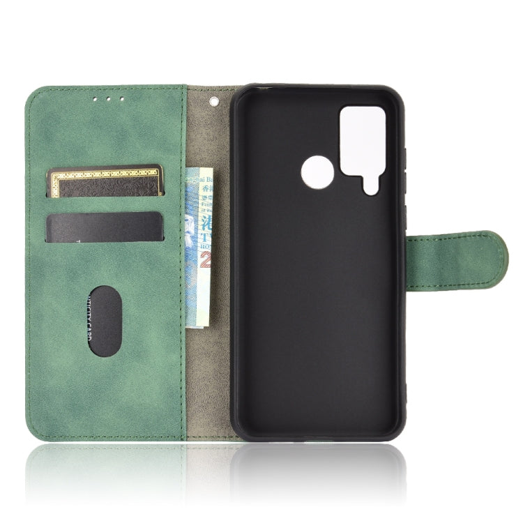 For DOOGEE N20 Pro Solid Color Skin Feel Magnetic Buckle Horizontal Flip Calf Texture PU Leather Case with Holder & Card Slots & Wallet