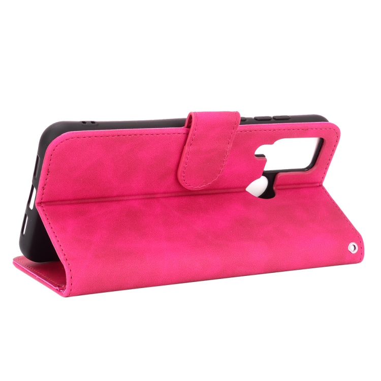 For DOOGEE N20 Pro Solid Color Skin Feel Magnetic Buckle Horizontal Flip Calf Texture PU Leather Case with Holder & Card Slots & Wallet