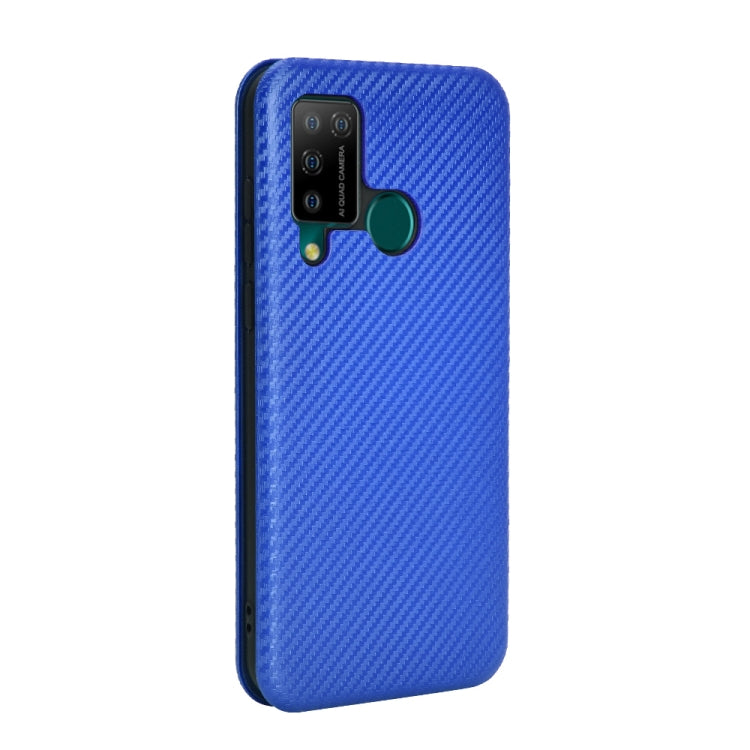 For DOOGEE N20 Pro Carbon Fiber Texture Horizontal Flip TPU + PC + PU Leather Case with Card Slot