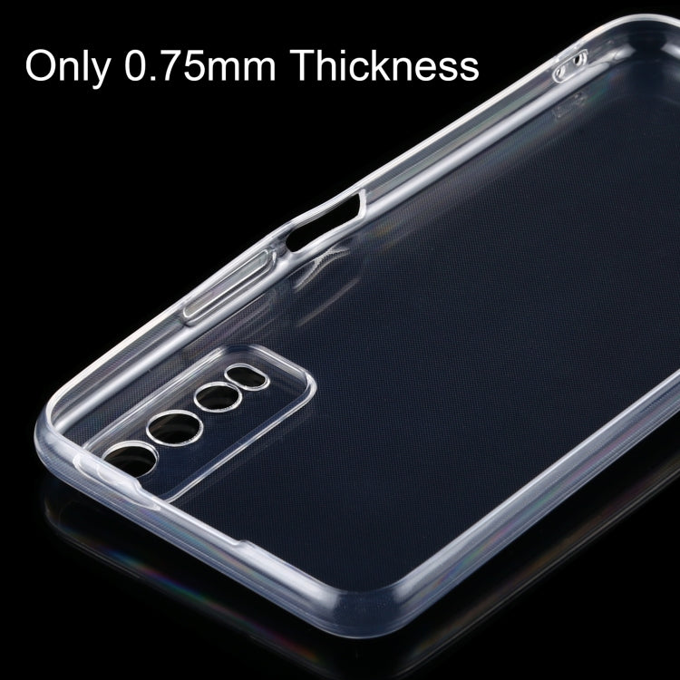 For Vivo Y20 0.75mm Ultra-thin Transparent TPU Soft Protective Case