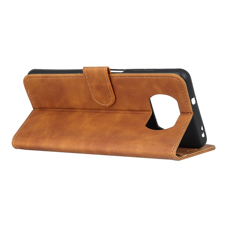 For Xiaomi Poco X3 NFC KHAZNEH Retro Texture PU + TPU Horizontal Flip Leather Case with Holder & Card Slots & Wallet