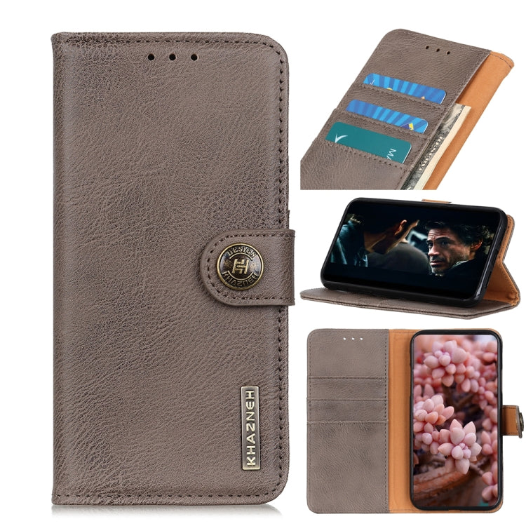 For Nokia 3.4 KHAZNEH Cowhide Texture Horizontal Flip Leather Case with Holder & Card Slots & Wallet