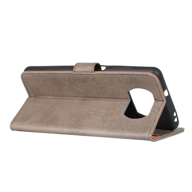 For Xiaomi Poco X3 NFC KHAZNEH Cowhide Texture Horizontal Flip Leather Case with Holder & Card Slots & Wallet