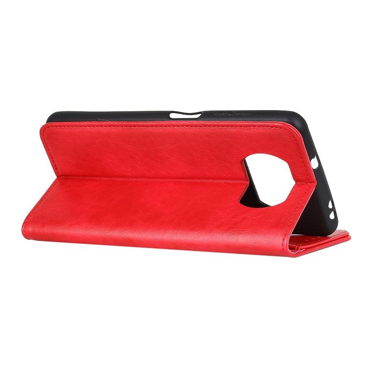 For Xiaomi Poco X3 NFC Magnetic Crazy Horse Texture Horizontal Flip Leather Case with Holder & Card Slots & Wallet