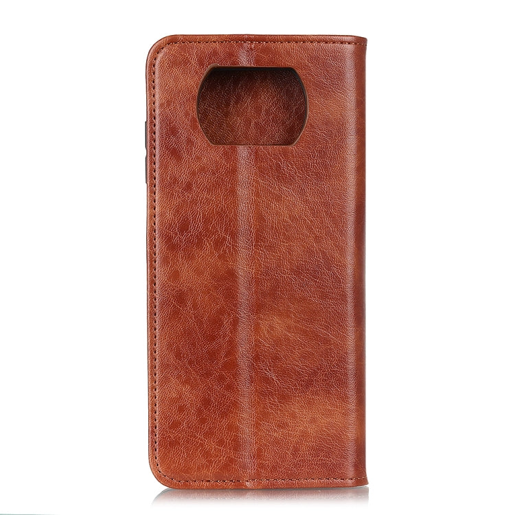 For Xiaomi Poco X3 NFC Magnetic Crazy Horse Texture Horizontal Flip Leather Case with Holder & Card Slots & Wallet