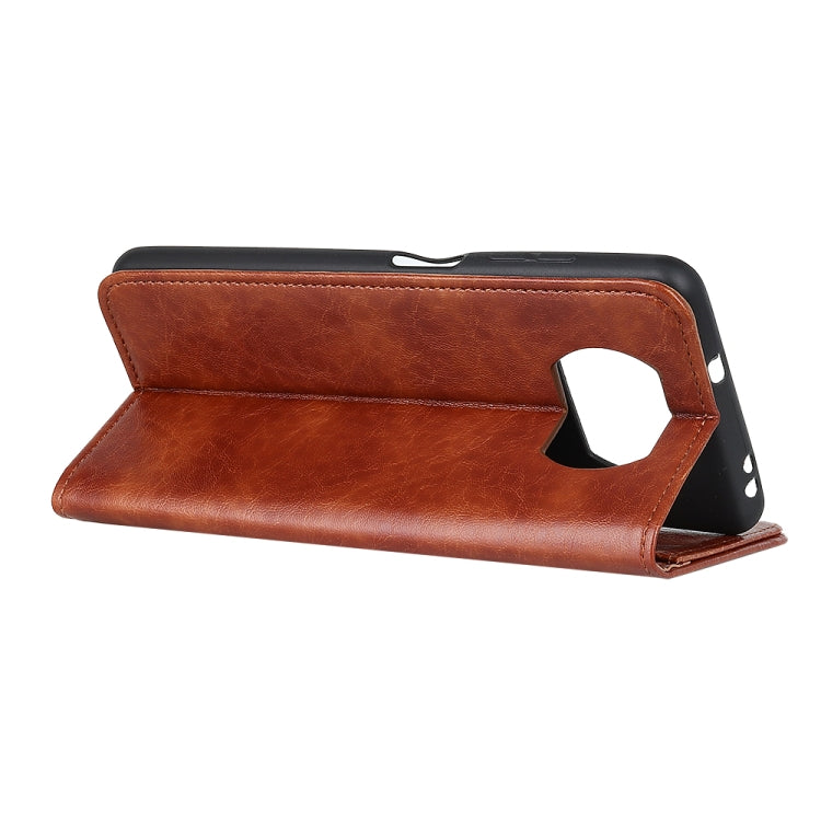 For Xiaomi Poco X3 NFC Magnetic Crazy Horse Texture Horizontal Flip Leather Case with Holder & Card Slots & Wallet