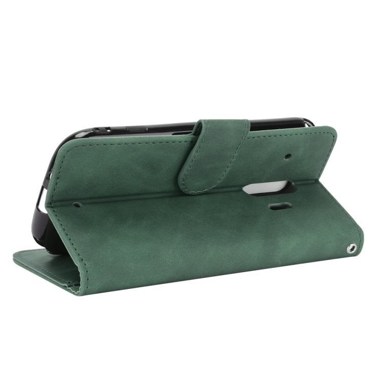 For Fujitsu F-42A / F-01L Solid Color Skin Feel Magnetic Buckle Horizontal Flip Calf Texture PU Leather Case with Holder & Card Slots & Wallet