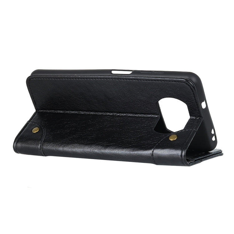 For Xiaomi Poco X3 NFC Copper Buckle Nappa Texture Horizontal Flip Leather Case with Holder & Card Slots & Wallet