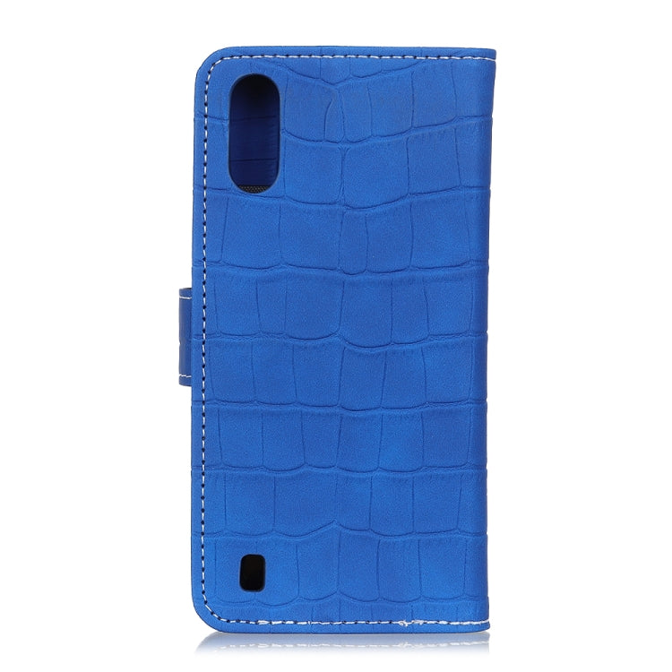 For Wiko Y81 Crocodile Texture Horizontal Flip Leather Case with Holder & Wallet & Card Slots & Photo Frame