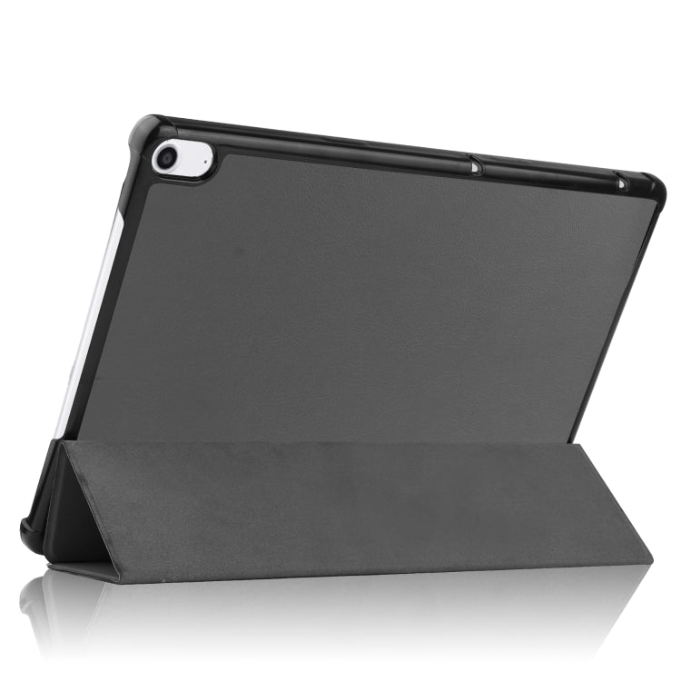 For Sharp Dtab D-41A uster Texture Smart PU Leather Case with Sleep / Wake-up Function & 3-Fold Holder