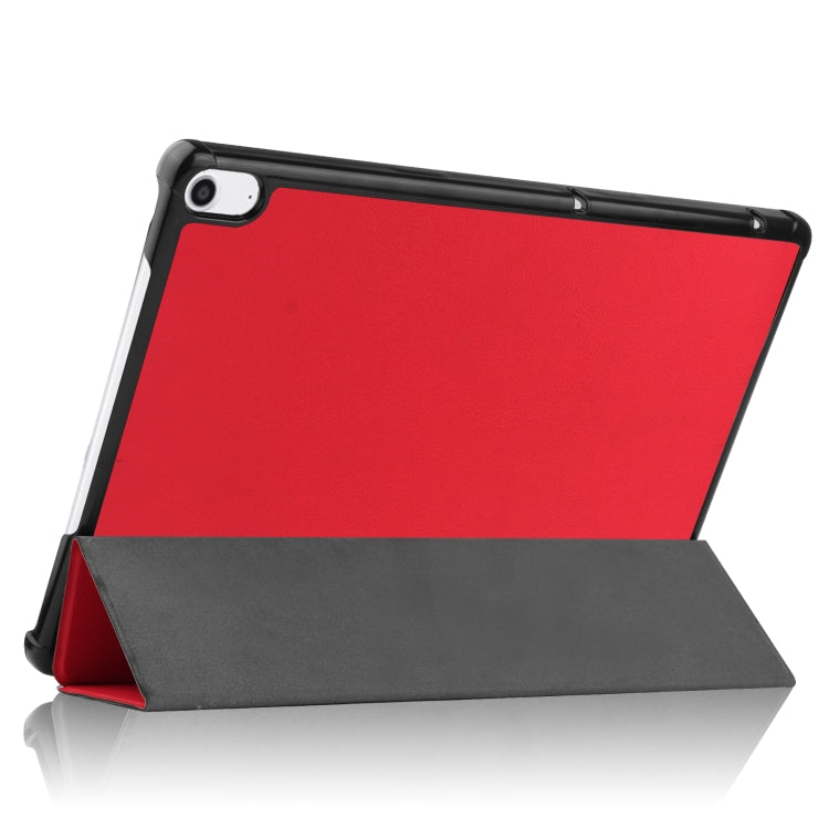 For Sharp Dtab D-41A uster Texture Smart PU Leather Case with Sleep / Wake-up Function & 3-Fold Holder