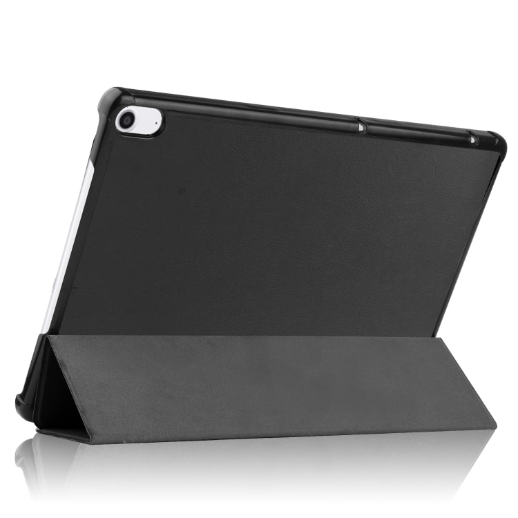 For Sharp Dtab D-41A uster Texture Smart PU Leather Case with Sleep / Wake-up Function & 3-Fold Holder