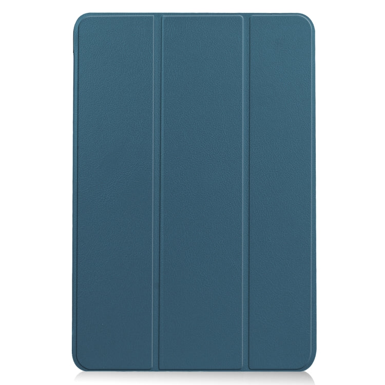 For Lenovo Duet Chromebook uster Texture Smart PU Leather Case with Sleep / Wake-up Function & 3-Fold Holder