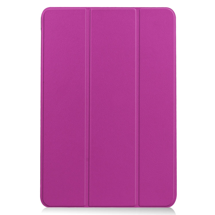 For Lenovo Duet Chromebook uster Texture Smart PU Leather Case with Sleep / Wake-up Function & 3-Fold Holder