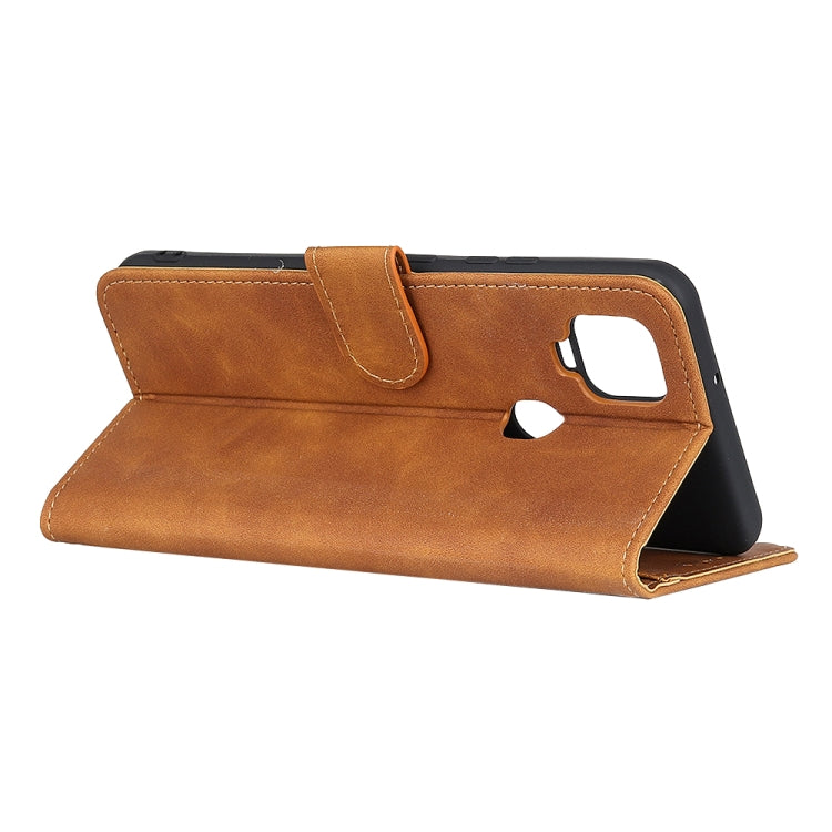 For ZTE Blade V 2020 KHAZNEH Retro Texture PU + TPU Horizontal Flip Leather Case with Holder & Card Slots & Wallet