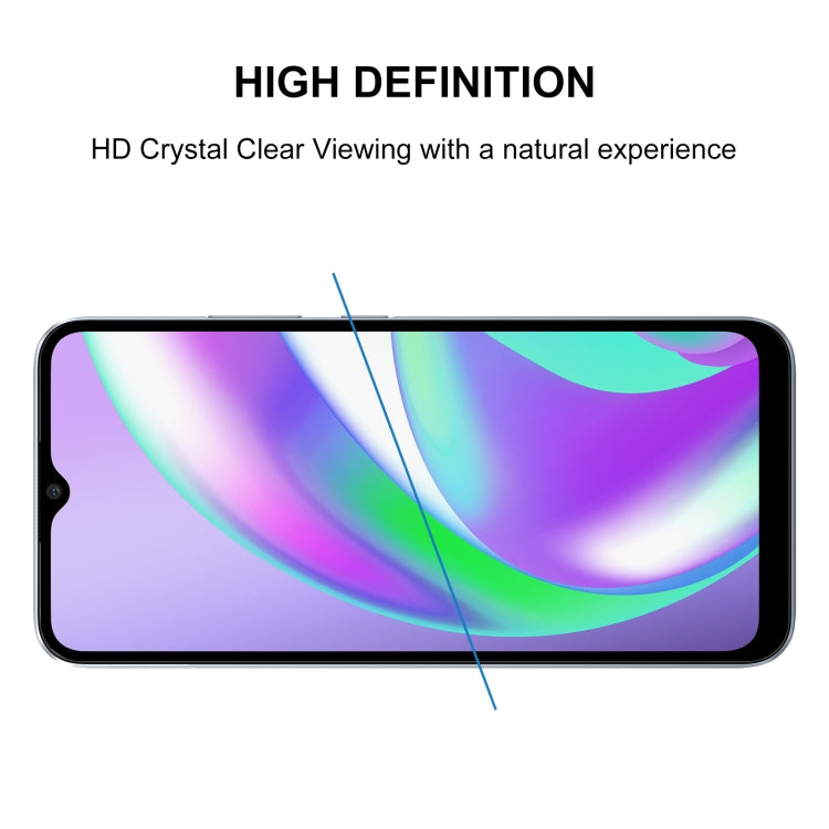 For OPPO Realme C12 Full Glue Full Screen Tempered Glass Film