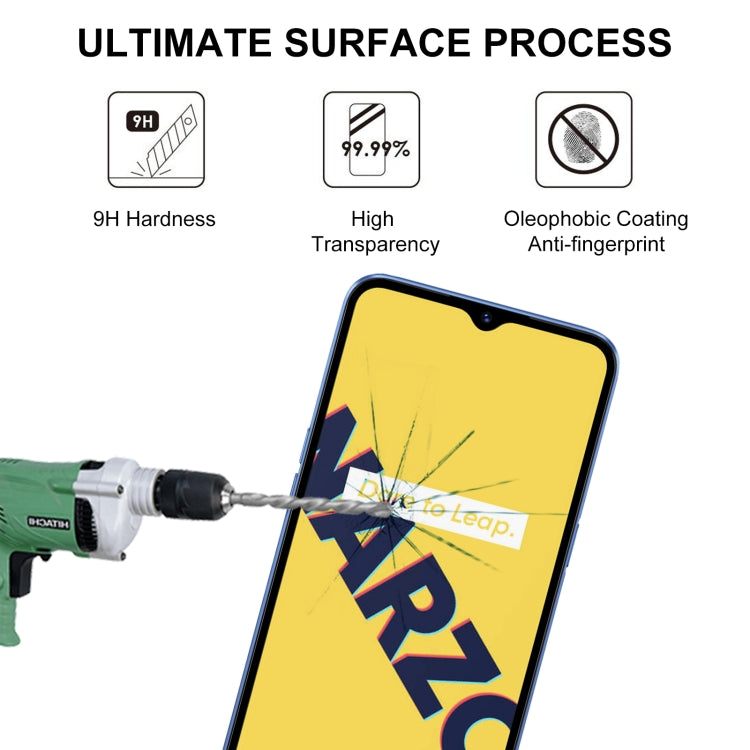 For OPPO Realme Narzo 10A Full Glue Full Screen Tempered Glass Film