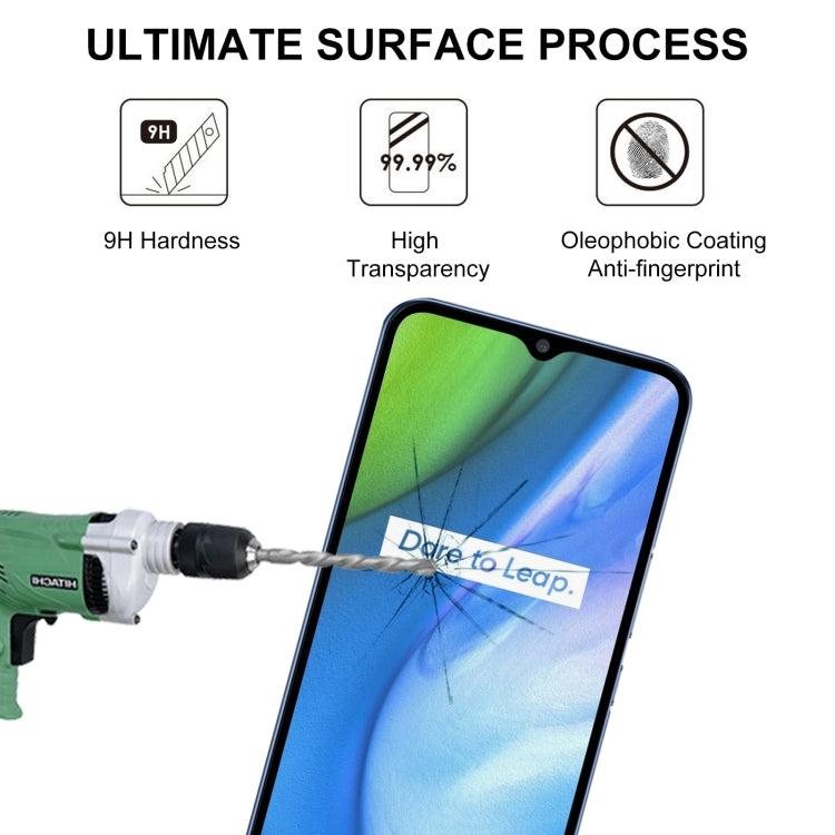 For OPPO Realme V3 Full Glue Full Screen Tempered Glass Film