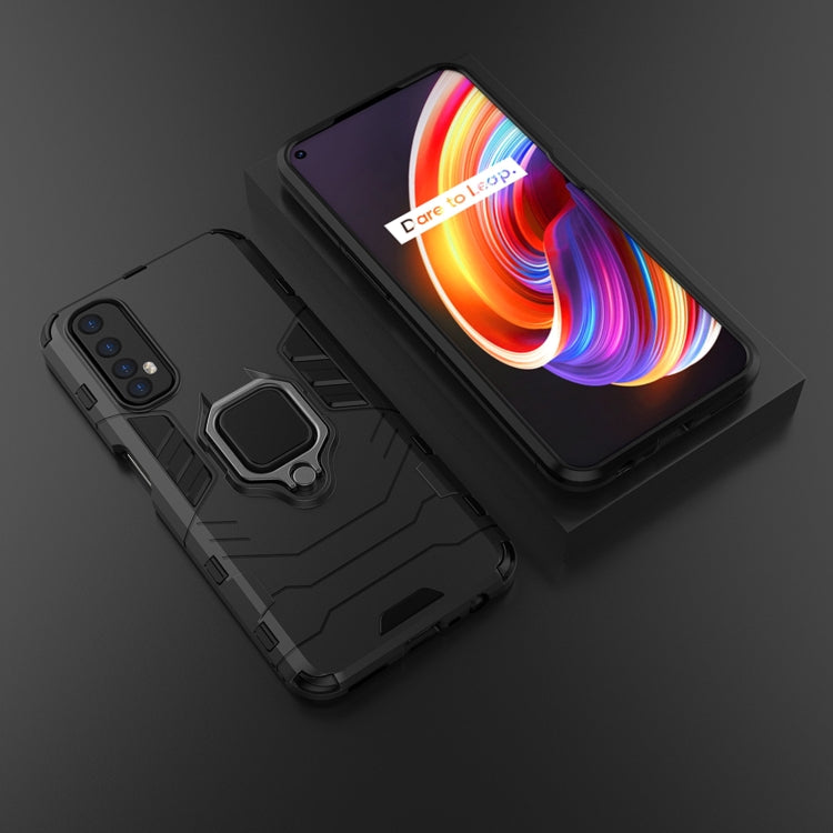 For OPPO Realme 7 PC + TPU Shockproof Protective Case with Magnetic Ring Holder