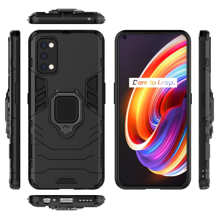 For OPPO Realme 7 Pro PC + TPU Shockproof Protective Case with Magnetic Ring Holder