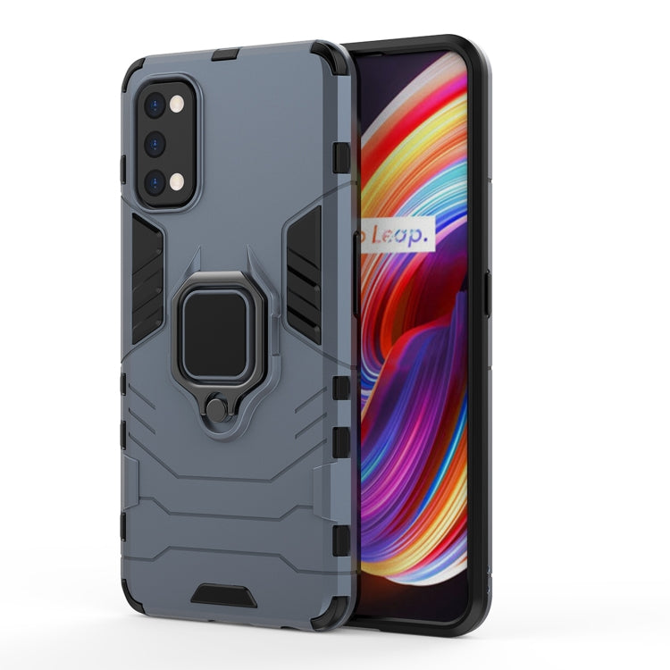 For OPPO Realme 7 Pro PC + TPU Shockproof Protective Case with Magnetic Ring Holder
