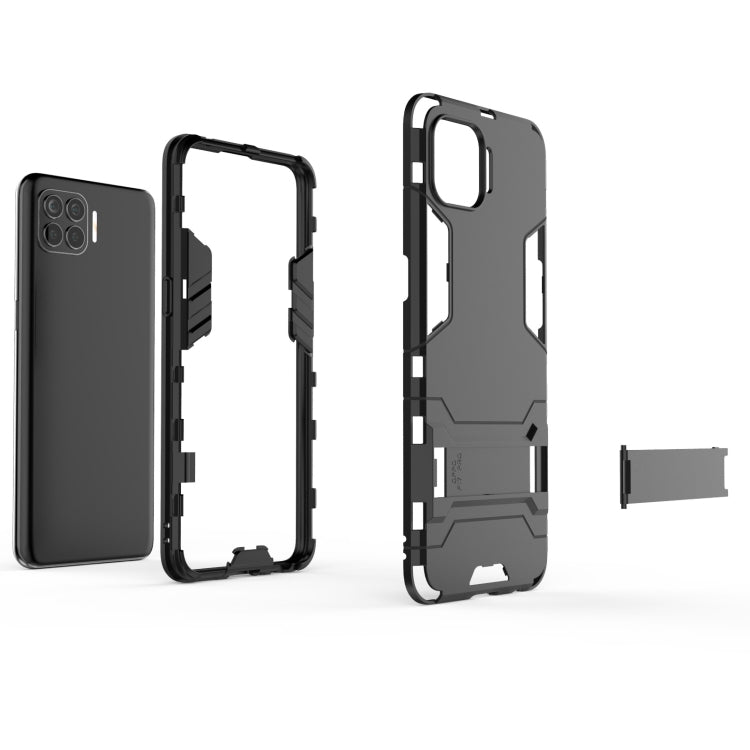 For OPPO F17 Pro PC + TPU Shockproof Protective Case with Holder