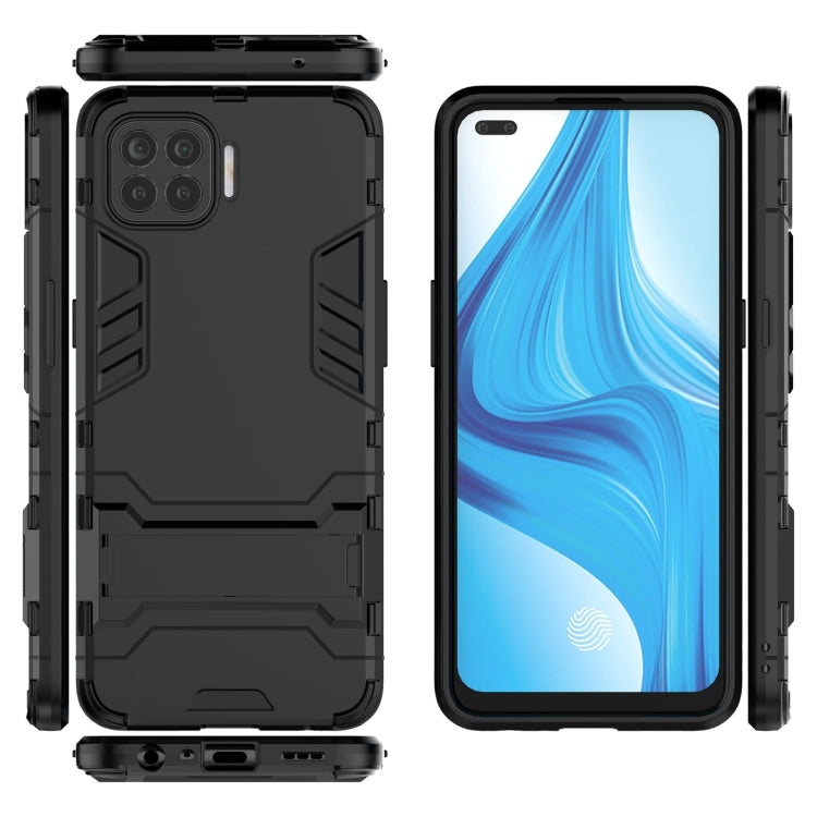 For OPPO F17 Pro PC + TPU Shockproof Protective Case with Holder