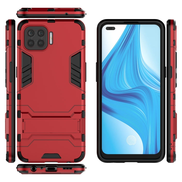 For OPPO F17 Pro PC + TPU Shockproof Protective Case with Holder