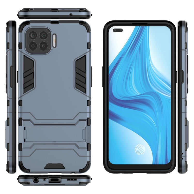 For OPPO F17 Pro PC + TPU Shockproof Protective Case with Holder