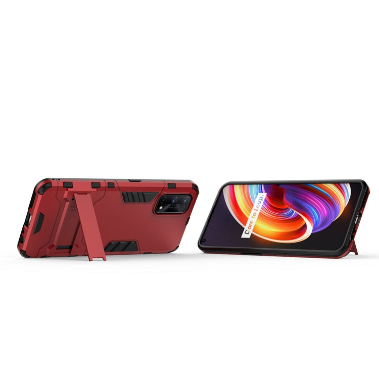 For OPPO Realme 7 Pro PC + TPU Shockproof Protective Case with Holder