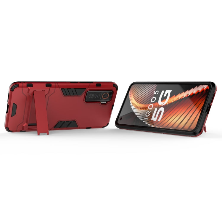 For Vivo iQOO 5 5G PC + TPU Shockproof Protective Case with Holder