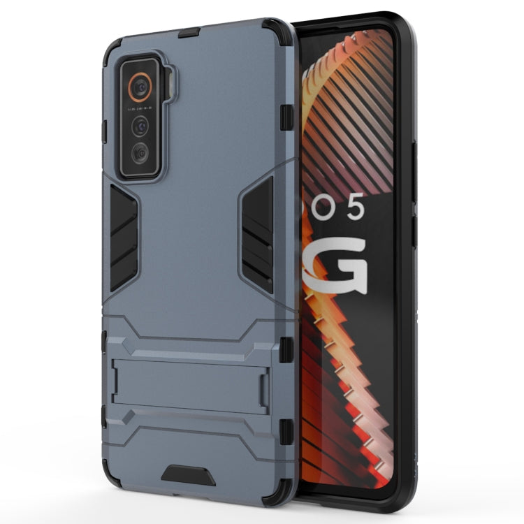 For Vivo iQOO 5 5G PC + TPU Shockproof Protective Case with Holder